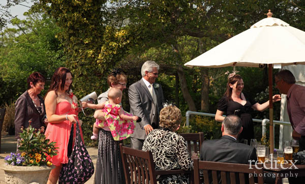 The Falcon garden, Castle Ashby, Wedding