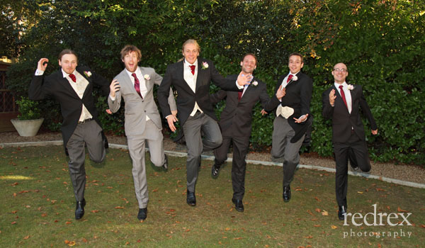 Jumping Ushers and Best men
