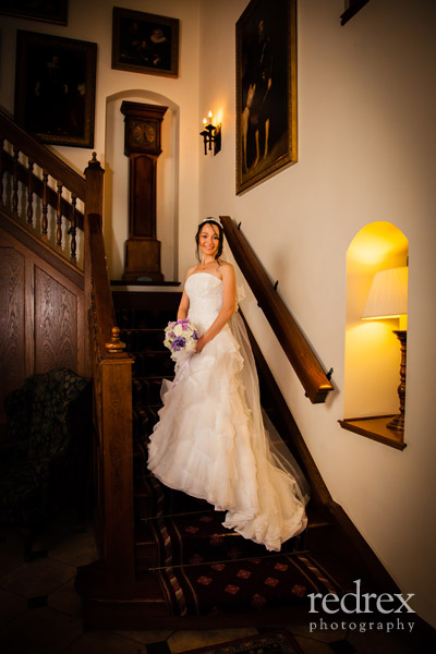 Bride on Stair Case, Kettering Park Hotel